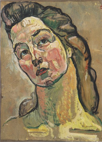 Estudo de retrato sobre "View into the Infinity" de Ferdinand Hodler